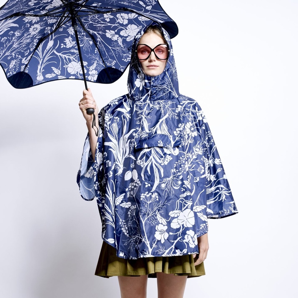 Karen Walker Wildflowers Poncho Raincoat